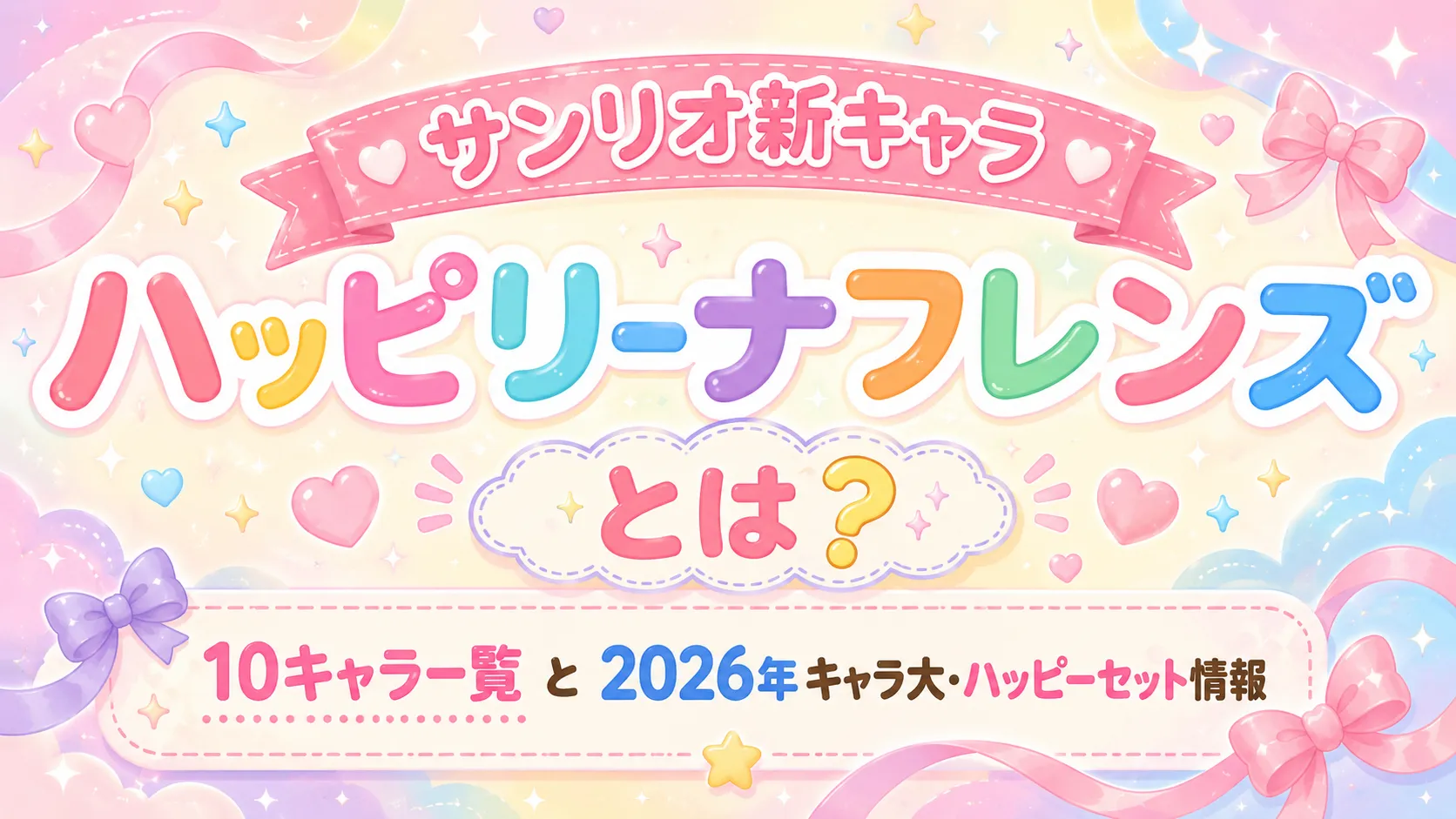 サンリオ新キャラ「ハッピリーナフレンズ」とは?10キャラ一覧と2026年キャラ大・ハッピーセット情報 サンリオ新キャラ「ハッピリーナフレンズ」とは?10キャラ一覧と2026年キャラ大・ハッピーセット情報