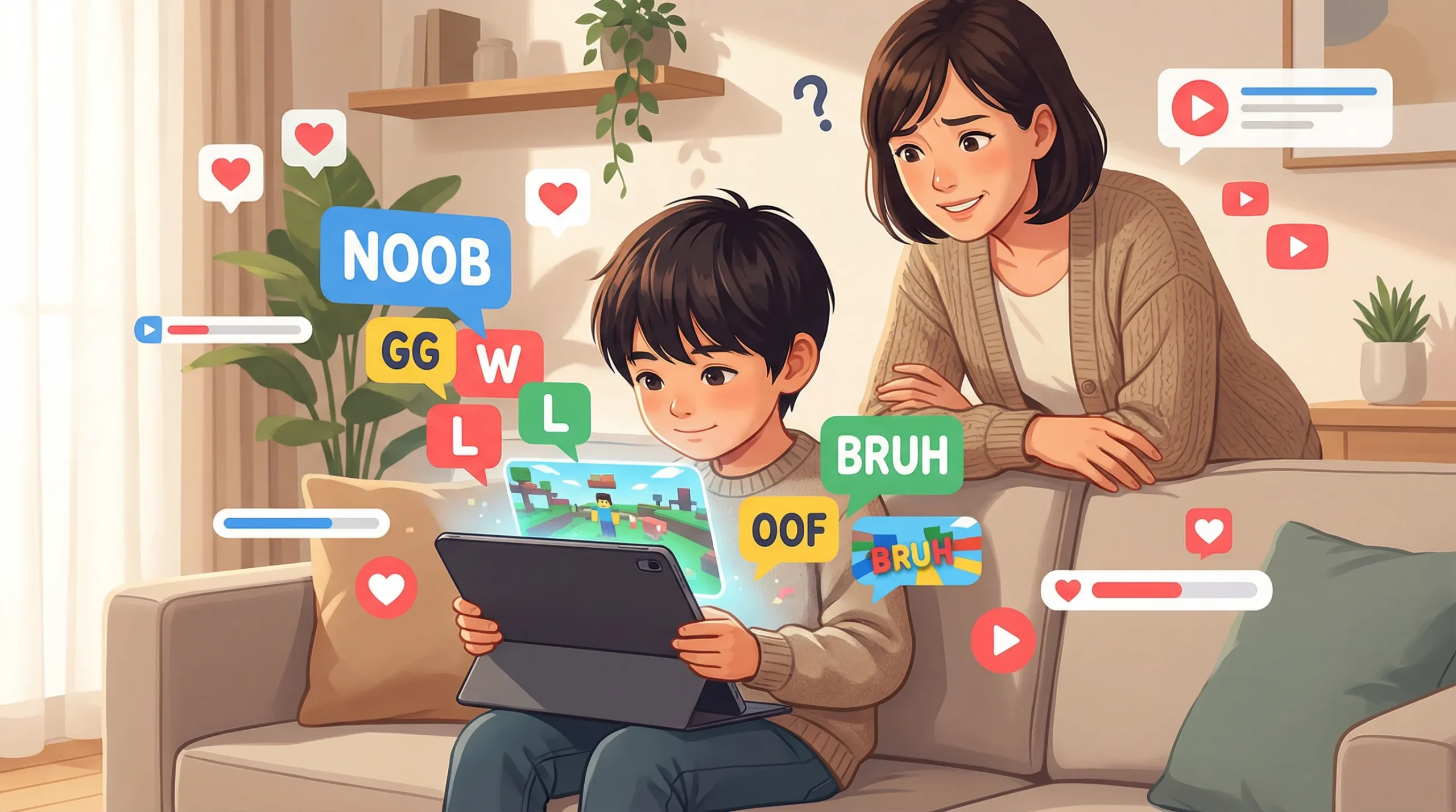 ロブロックスで子どもが使う言葉とは？ミーム・スラングの意味と見守り方【保護者向け】