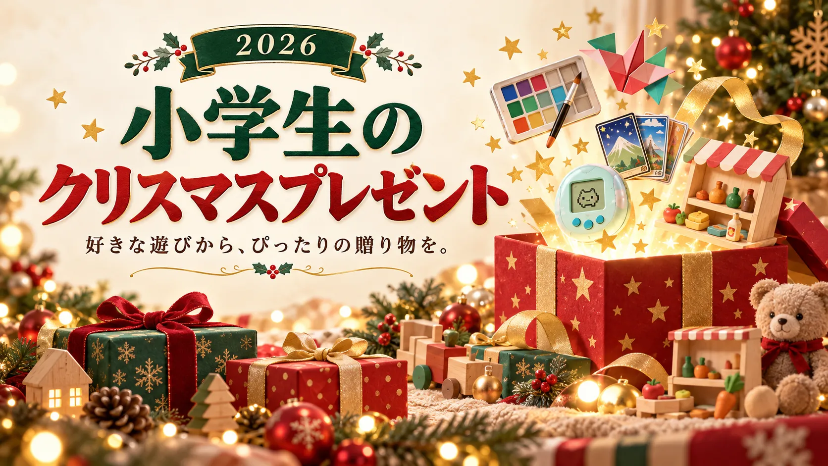 小学生のクリスマスプレゼント2026｜好きな遊びで選ぶ玩具・ゲーム比較と買う前の確認点